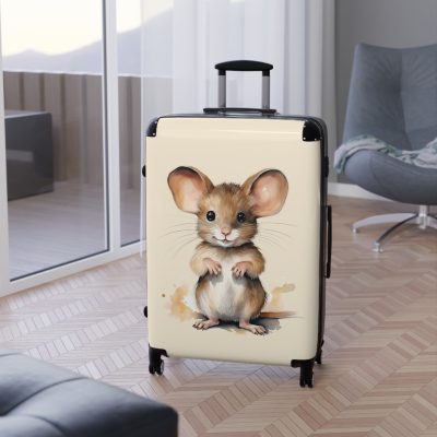 Baby Mouse Suitcase - A fun and functional kids' luggage featuring an adorable baby mouse design, perfect for making travel cute and enjoyable for your child.