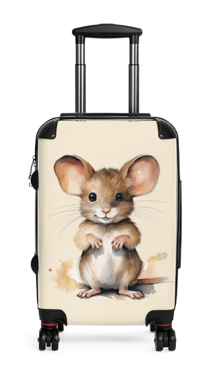 Baby Mouse Suitcase - A fun and functional kids' luggage featuring an adorable baby mouse design, perfect for making travel cute and enjoyable for your child.