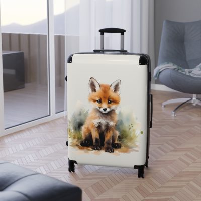 Baby Fox Suitcase - An adorable kids' luggage featuring a cute baby fox design, perfect for making travel fun and memorable for your child.