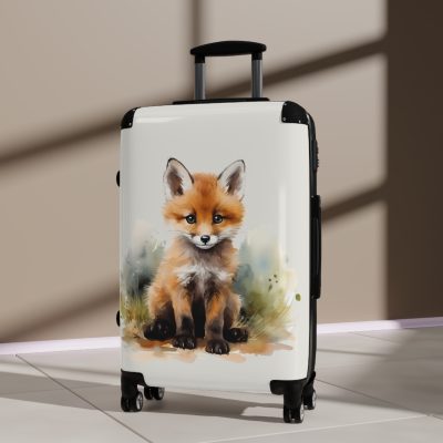 Baby Fox Suitcase - An adorable kids' luggage featuring a cute baby fox design, perfect for making travel fun and memorable for your child.