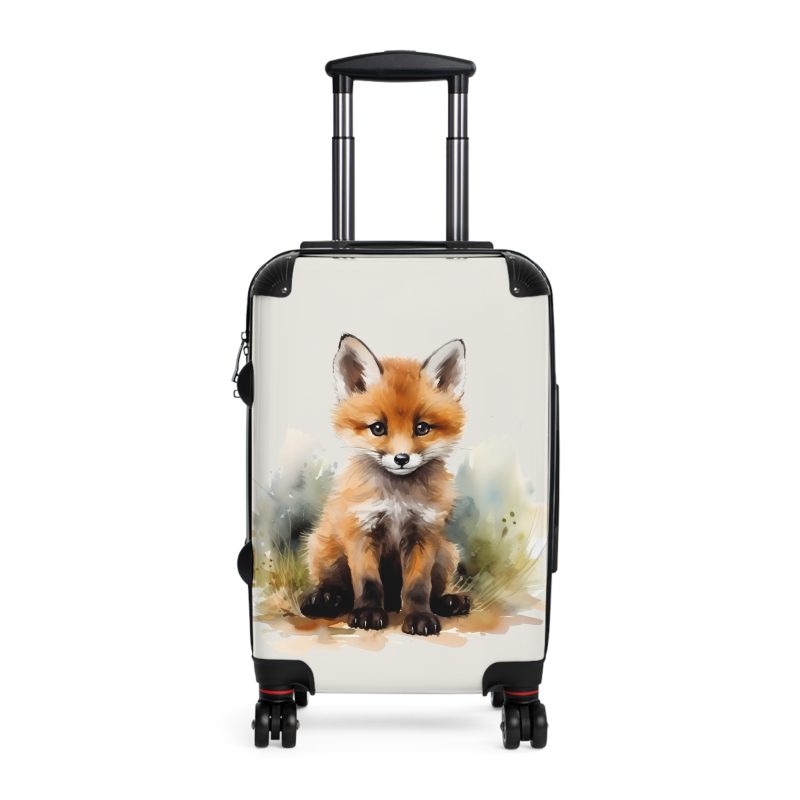 Baby Fox Suitcase - An adorable kids' luggage featuring a cute baby fox design, perfect for making travel fun and memorable for your child.