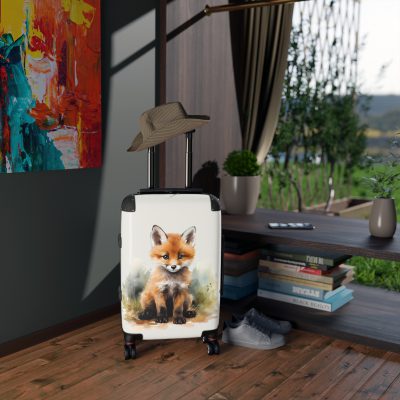 Baby Fox Suitcase - An adorable kids' luggage featuring a cute baby fox design, perfect for making travel fun and memorable for your child.