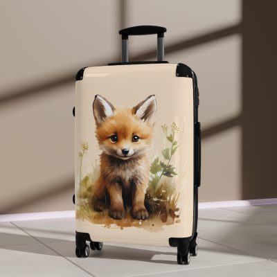 Baby Fox Suitcase - An adorable kids' luggage featuring a cute baby fox design, perfect for making travel fun and memorable for your child.