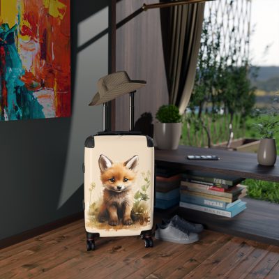 Baby Fox Suitcase - An adorable kids' luggage featuring a cute baby fox design, perfect for making travel fun and memorable for your child.