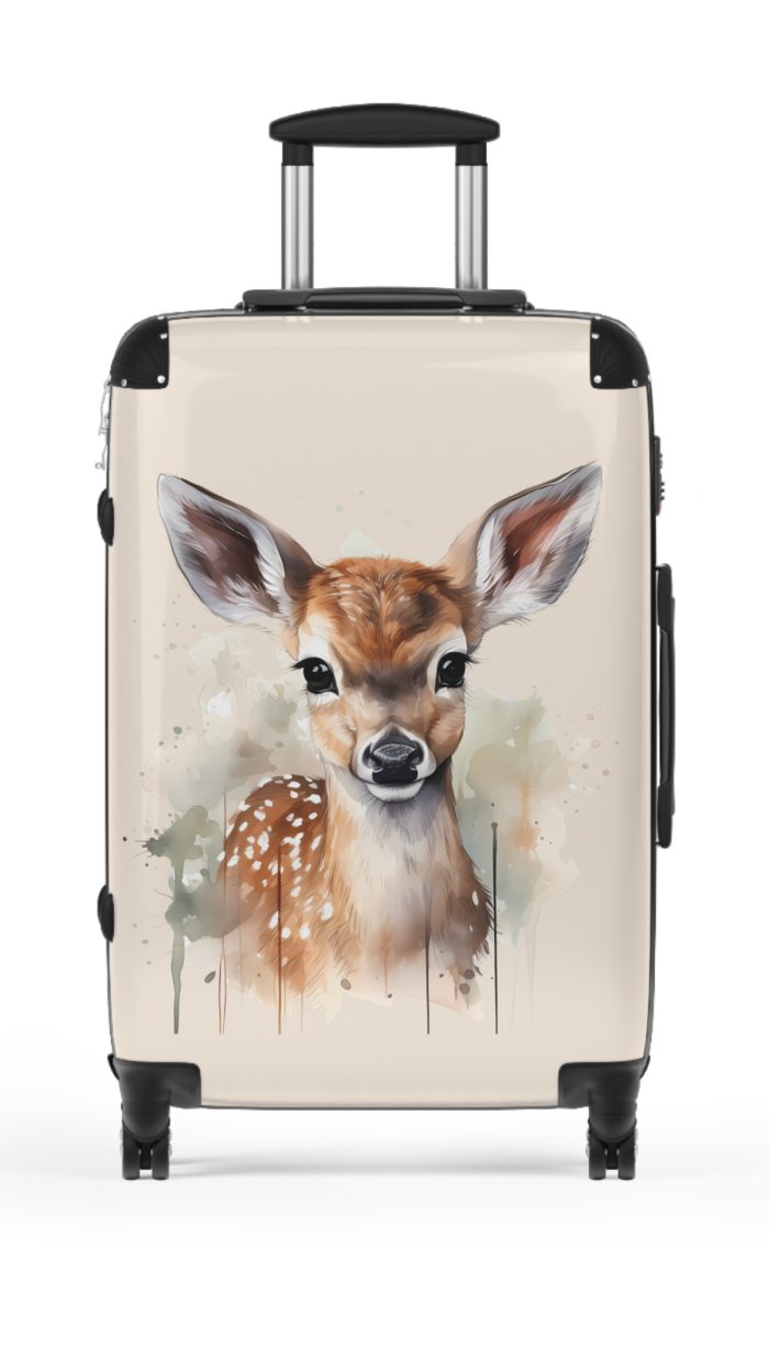 Baby Deer Suitcase - A fun and functional kids' luggage featuring an adorable baby deer design, perfect for making travel cute and enjoyable for your child.