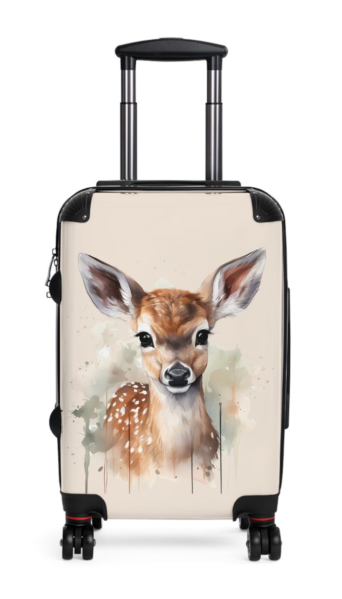 Baby Deer Suitcase - A fun and functional kids' luggage featuring an adorable baby deer design, perfect for making travel cute and enjoyable for your child.