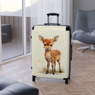 Baby Deer Suitcase - A fun and functional kids' luggage featuring an adorable baby deer design, perfect for making travel cute and enjoyable for your child.