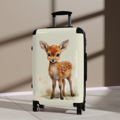 Baby Deer Suitcase - A fun and functional kids' luggage featuring an adorable baby deer design, perfect for making travel cute and enjoyable for your child.