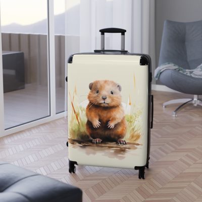 Baby Beaver Suitcase - An adorable kids' luggage featuring a cute baby beaver design, perfect for making travel fun and memorable for your child.