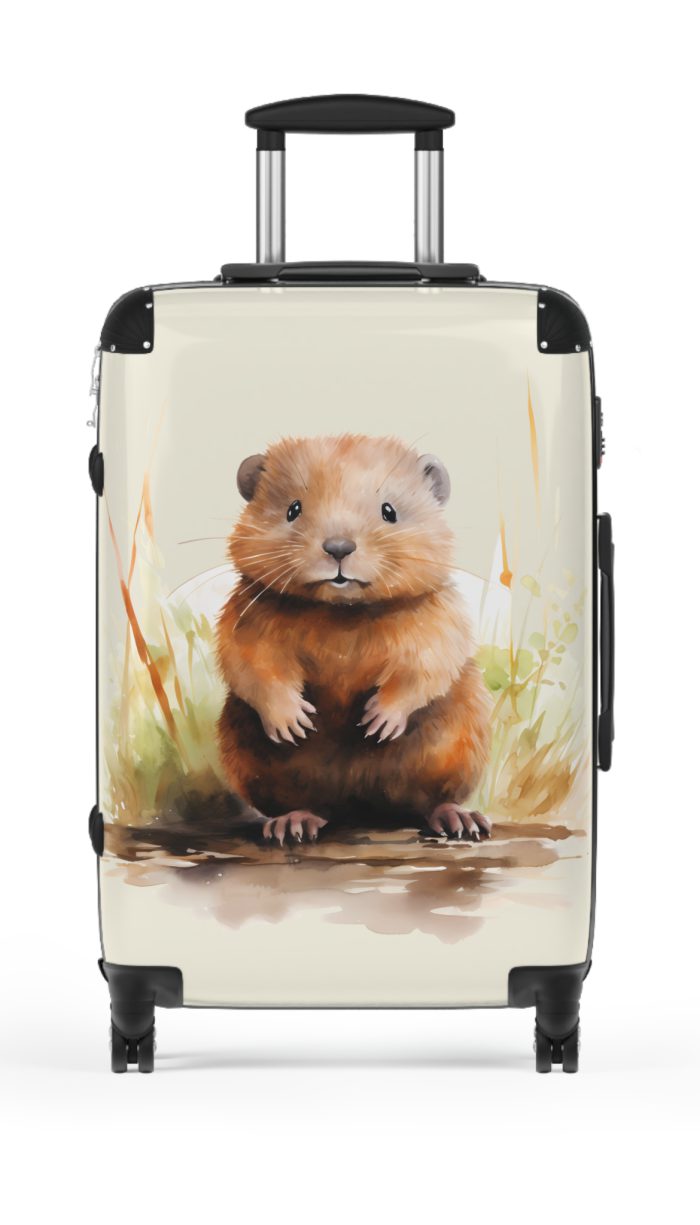 Baby Beaver Suitcase - An adorable kids' luggage featuring a cute baby beaver design, perfect for making travel fun and memorable for your child.