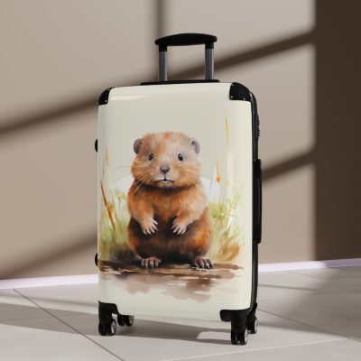 Baby Beaver Suitcase - An adorable kids' luggage featuring a cute baby beaver design, perfect for making travel fun and memorable for your child.