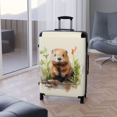 Baby Beaver Suitcase - An adorable kids' luggage featuring a cute baby beaver design, perfect for making travel fun and memorable for your child.