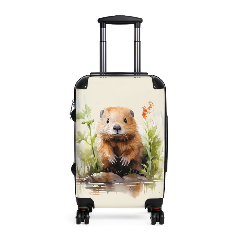 Baby Beaver Suitcase - An adorable kids' luggage featuring a cute baby beaver design, perfect for making travel fun and memorable for your child.