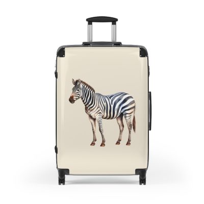 Zebra Suitcase - Stylish kids' luggage with a zebra pattern, the perfect companion for young travelers.