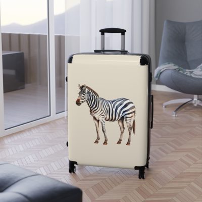 Zebra Suitcase - Stylish kids' luggage with a zebra pattern, the perfect companion for young travelers.