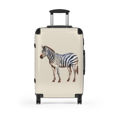 Zebra Suitcase - Stylish kids' luggage with a zebra pattern, the perfect companion for young travelers.