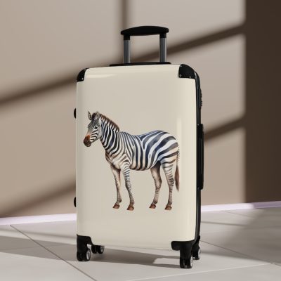 Zebra Suitcase - Stylish kids' luggage with a zebra pattern, the perfect companion for young travelers.