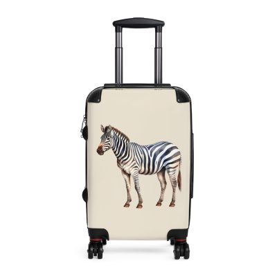 Zebra Suitcase - Stylish kids' luggage with a zebra pattern, the perfect companion for young travelers.