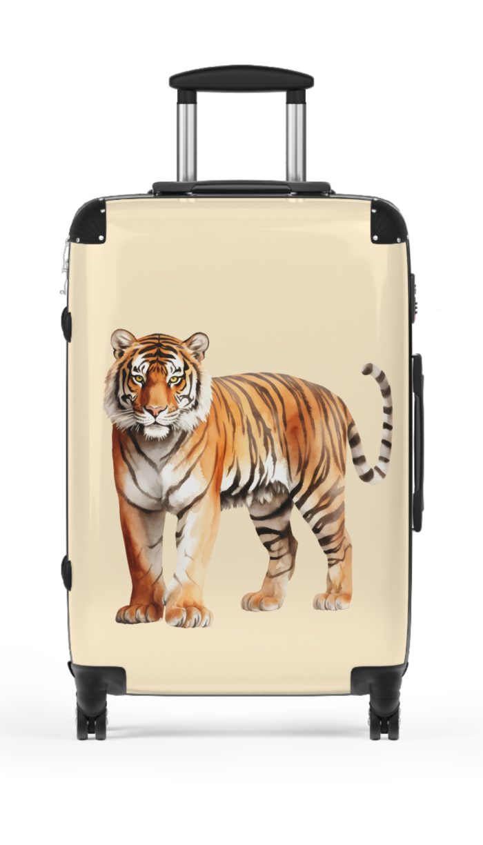 Tiger Suitcase - Kids' luggage featuring a playful tiger design, perfect for young travelers seeking adventure.