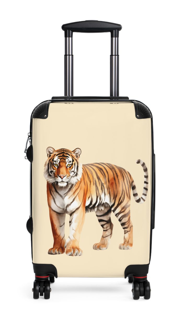 Tiger Suitcase - Kids' luggage featuring a playful tiger design, perfect for young travelers seeking adventure.