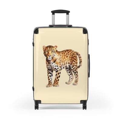 Leopard Suitcase - Stylish kids' luggage featuring a trendy leopard print design, perfect for young fashion-forward travelers.