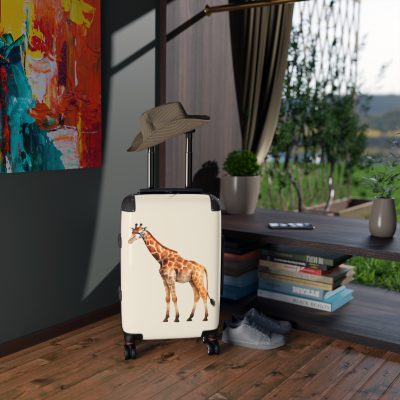 Giraffe Suitcase - Kids' travel luggage featuring an adorable giraffe design, ideal for young travelers.