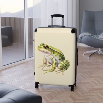 Frog Suitcase - Kids' travel luggage featuring a cheerful frog design, perfect for young adventurers.