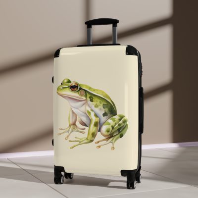 Frog Suitcase - Kids' travel luggage featuring a cheerful frog design, perfect for young adventurers.