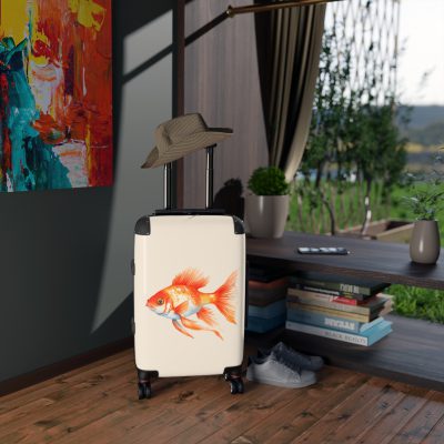 Fish Suitcase - Kids' travel luggage featuring a cheerful fish design, perfect for young explorers.