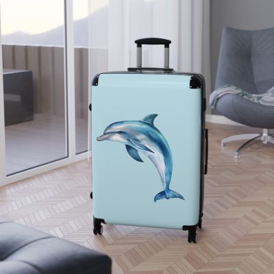 Dolphin Suitcase - Fun kids' luggage featuring a playful dolphin design, perfect for young travelers.