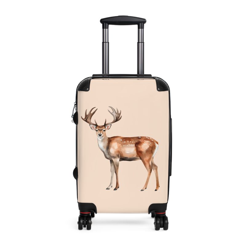 Deer Suitcase - A wildlife-inspired luggage capturing the elegance of deer, perfect for nature-loving travelers.