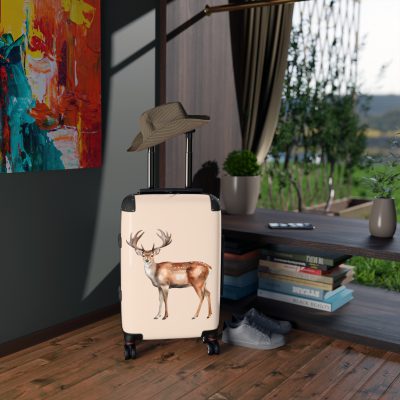 Deer Suitcase - A wildlife-inspired luggage capturing the elegance of deer, perfect for nature-loving travelers.