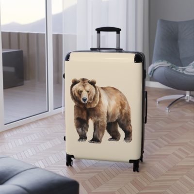 Bear Suitcase - Cute, bear-themed luggage designed for travel enthusiasts seeking a perfect blend of style and utility.