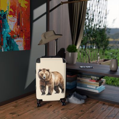 Bear Suitcase - Cute, bear-themed luggage designed for travel enthusiasts seeking a perfect blend of style and utility.