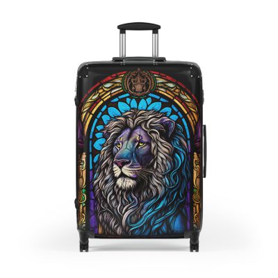 Lion Suitcase - Kids' luggage featuring a fierce lion design, perfect for young adventurers.