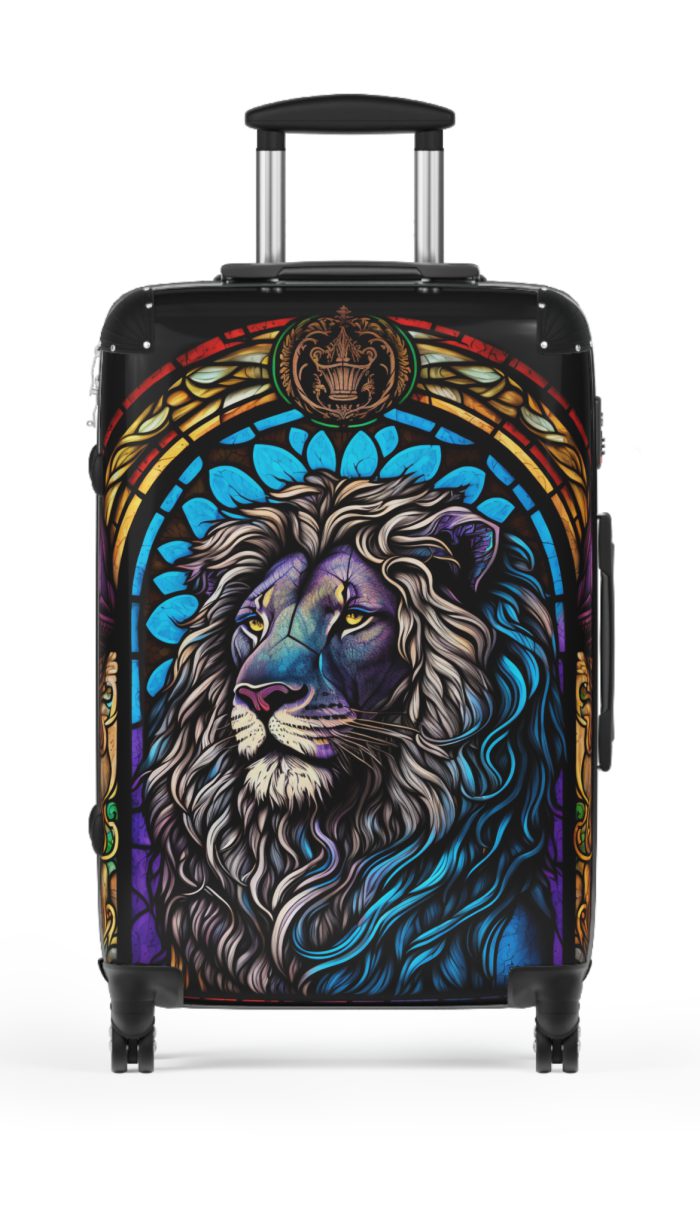 Lion Suitcase - Kids' luggage featuring a fierce lion design, perfect for young adventurers.