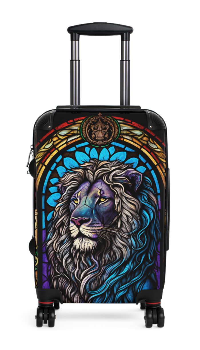 Lion Suitcase - Kids' luggage featuring a fierce lion design, perfect for young adventurers.