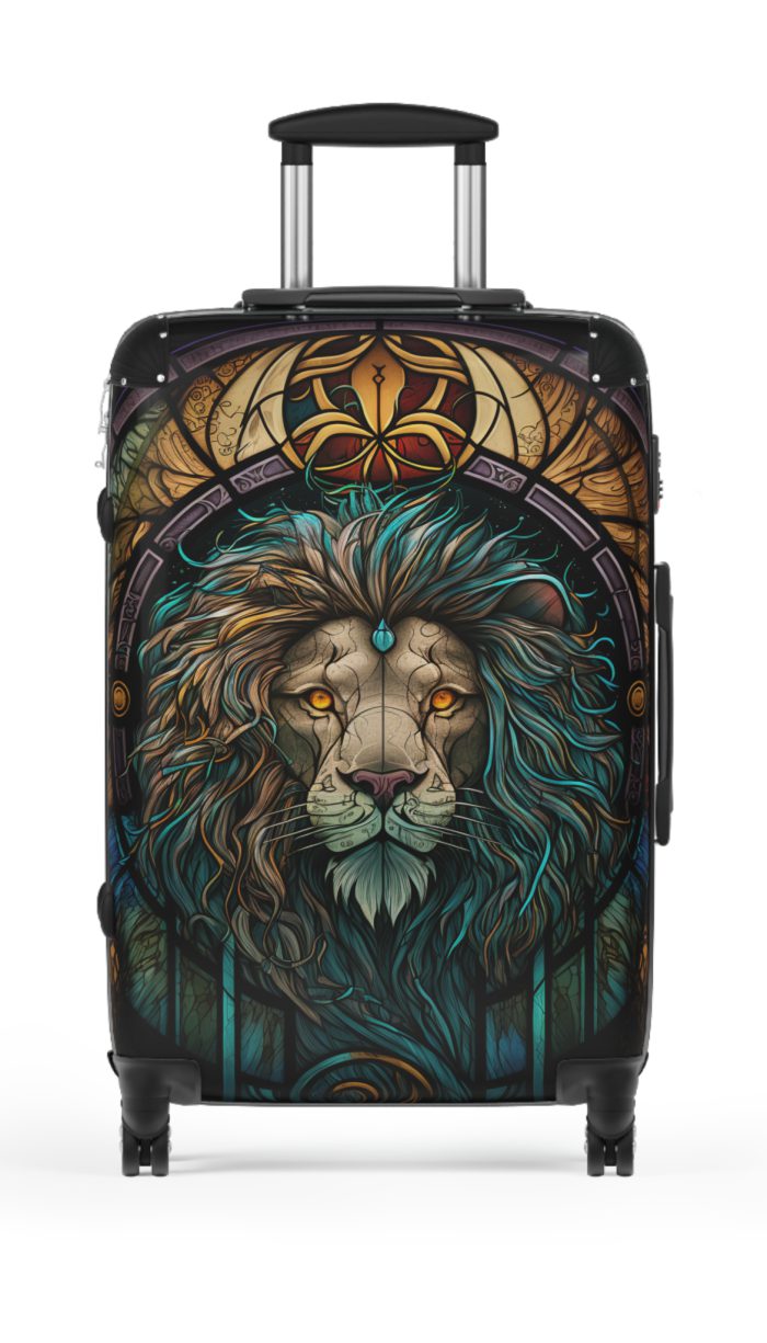 Lion Suitcase - Kids' luggage featuring a fierce lion design, perfect for young adventurers.