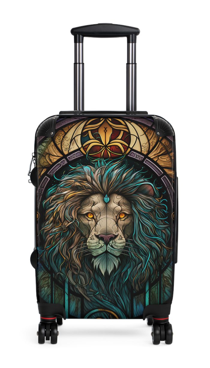 Lion Suitcase - Kids' luggage featuring a fierce lion design, perfect for young adventurers.