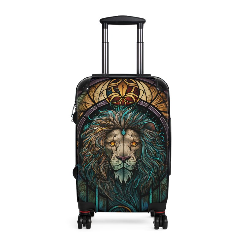 Lion Suitcase - Kids' luggage featuring a fierce lion design, perfect for young adventurers.