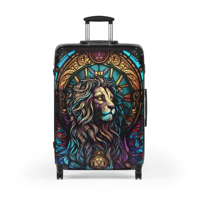 Lion Suitcase - Kids' luggage featuring a fierce lion design, perfect for young adventurers.