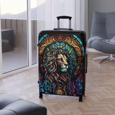 Lion Suitcase - Kids' luggage featuring a fierce lion design, perfect for young adventurers.