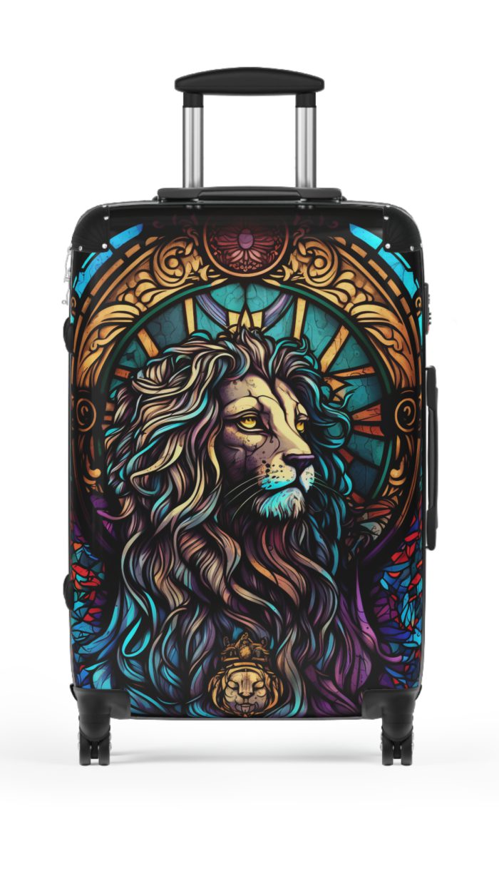 Lion Suitcase - Kids' luggage featuring a fierce lion design, perfect for young adventurers.