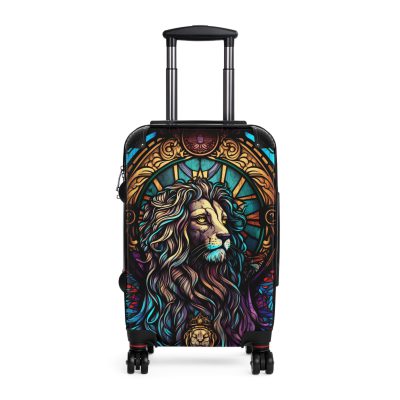 Lion Suitcase - Kids' luggage featuring a fierce lion design, perfect for young adventurers.