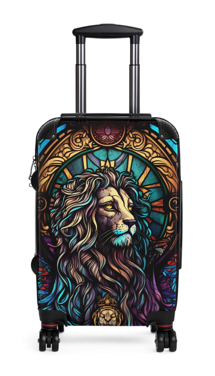 Lion Suitcase - Kids' luggage featuring a fierce lion design, perfect for young adventurers.