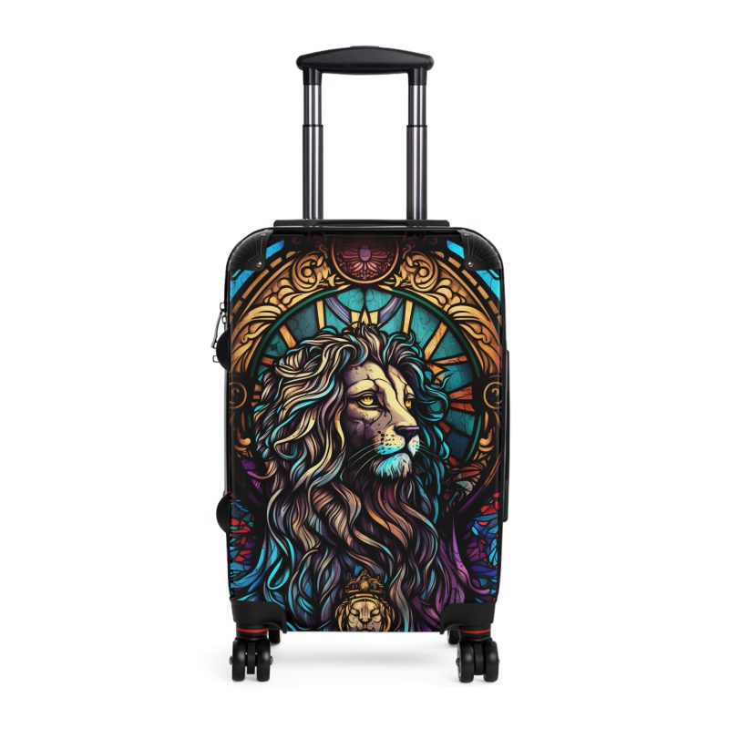 Lion Suitcase - Kids' luggage featuring a fierce lion design, perfect for young adventurers.