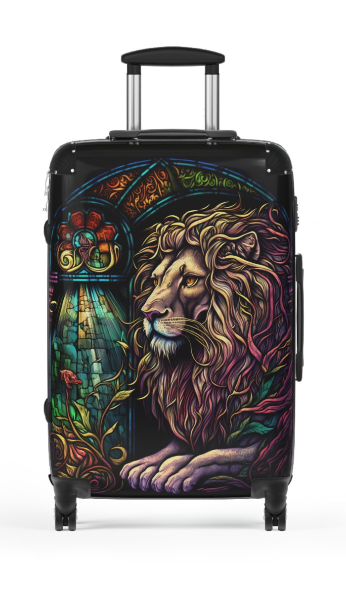 Lion Suitcase - Kids' luggage featuring a fierce lion design, perfect for young adventurers.