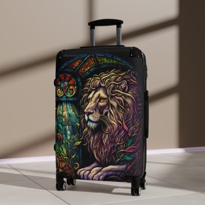 Lion Suitcase - Kids' luggage featuring a fierce lion design, perfect for young adventurers.