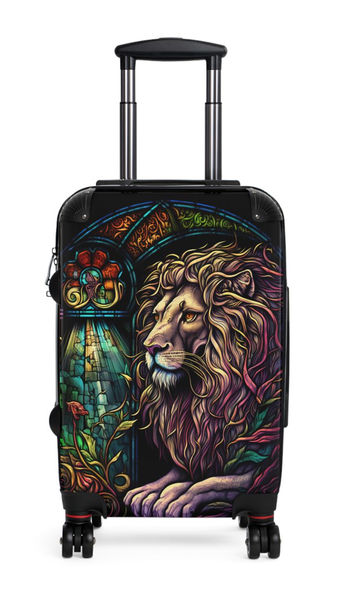 Lion Suitcase - Kids' luggage featuring a fierce lion design, perfect for young adventurers.