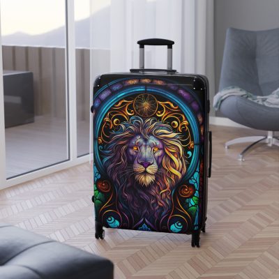 Lion Suitcase - Kids' luggage featuring a fierce lion design, perfect for young adventurers.